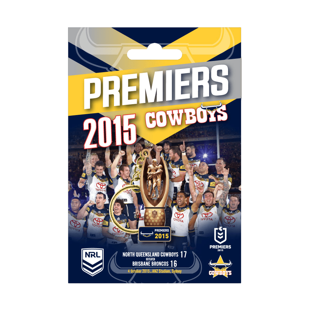 North Queensland Cowboys 2015 NRL Premiers Trophy Keyring North Queensland Cowboys 2015 NRL Premiers Trophy Keyring