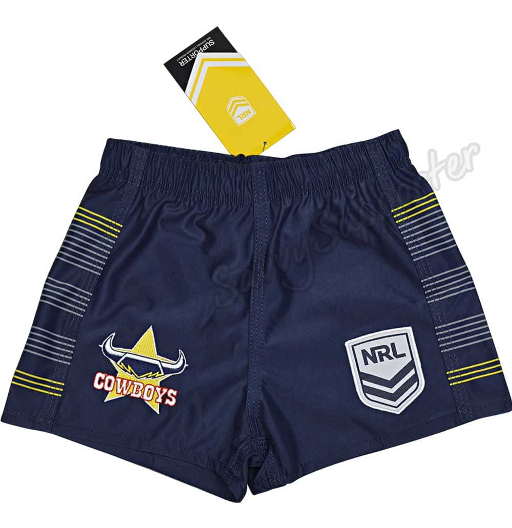 North Queensland Cowboys 2025 NRL Kids Supporter Footy Shorts