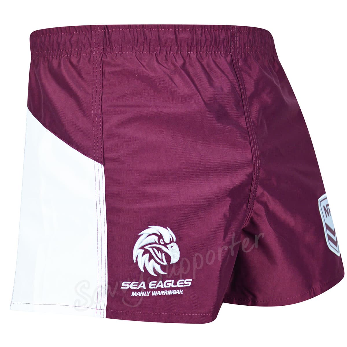 Manly Sea Eagles 2025 NRL Mens Supporter Footy Shorts