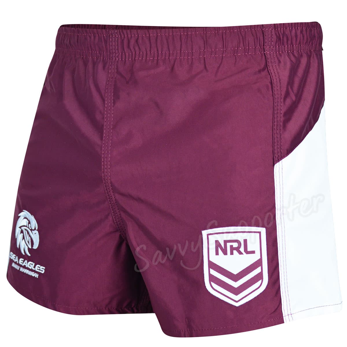 Manly Sea Eagles 2025 NRL Mens Supporter Footy Shorts