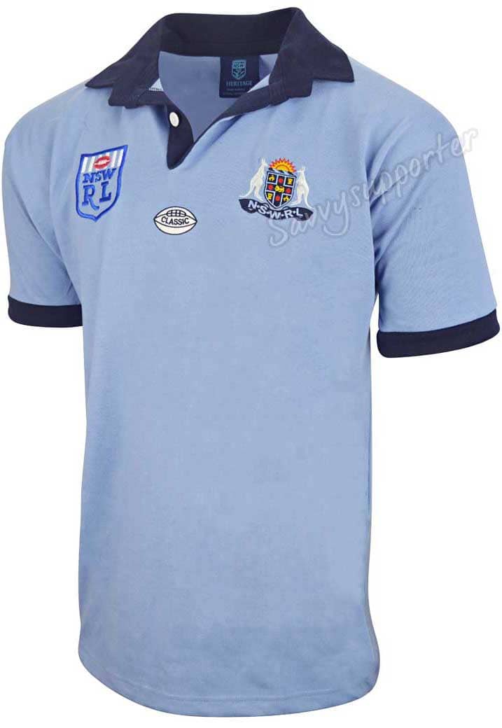 NSW Blues 1985 State of Origin Mens Retro Jersey