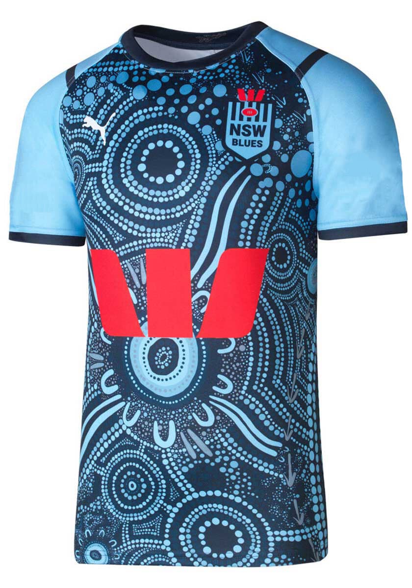 NSW Blues 2024 State of Origin Kids Indigenous Jersey