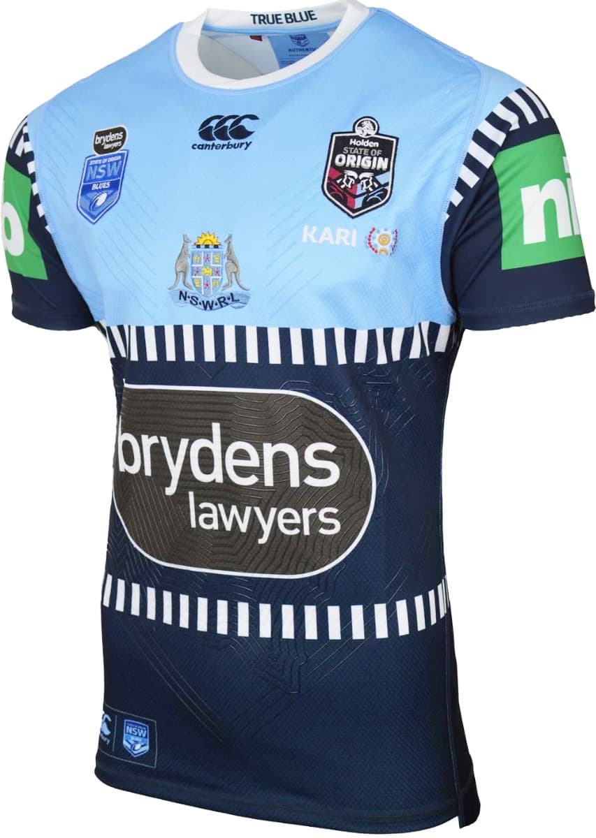 NSW Blues State of Origin Player Issue Jersey with GPS NSW Blues State of Origin Player Issue Jersey with GPS