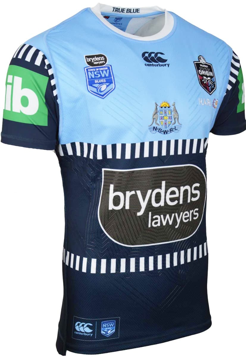 NSW Blues State of Origin Player Issue Jersey with GPS NSW Blues State of Origin Player Issue Jersey with GPS
