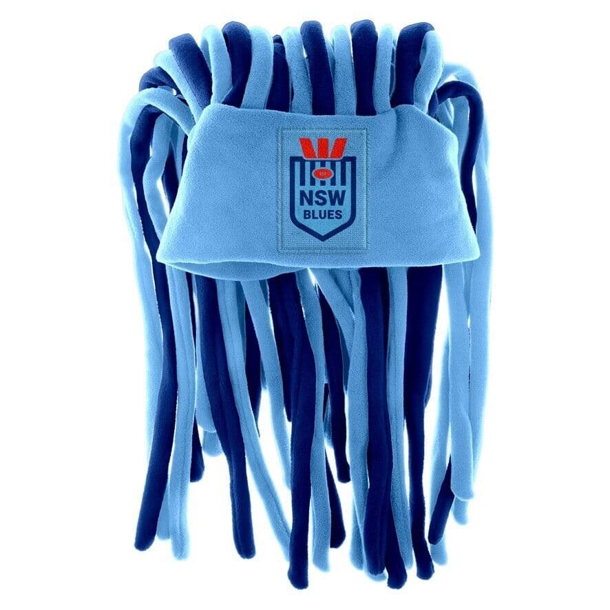 NSW Blues State of Origin Dreadlock Fun Hat / Beanie