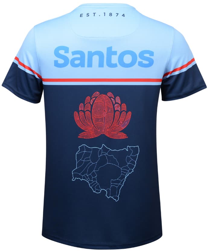 NSW Waratahs 2024 Rugby Union Mens Run Out Tee