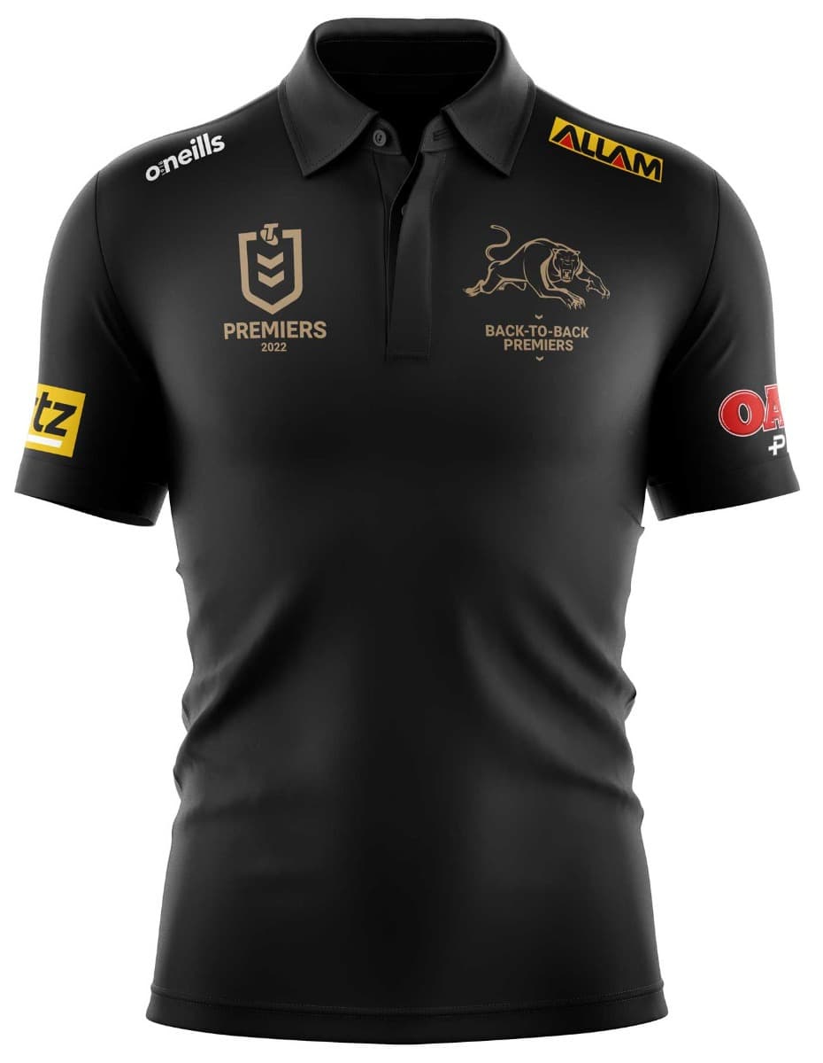 Penrith Panthers 2022 NRL Mens Oneills Premiers Polo Shirt