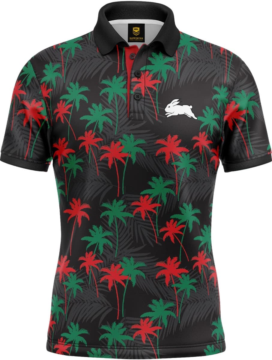 South Sydney Rabbitohs NRL Par-Tee Golf Polo Shirt South Sydney Rabbitohs NRL Par-Tee Golf Polo Shirt