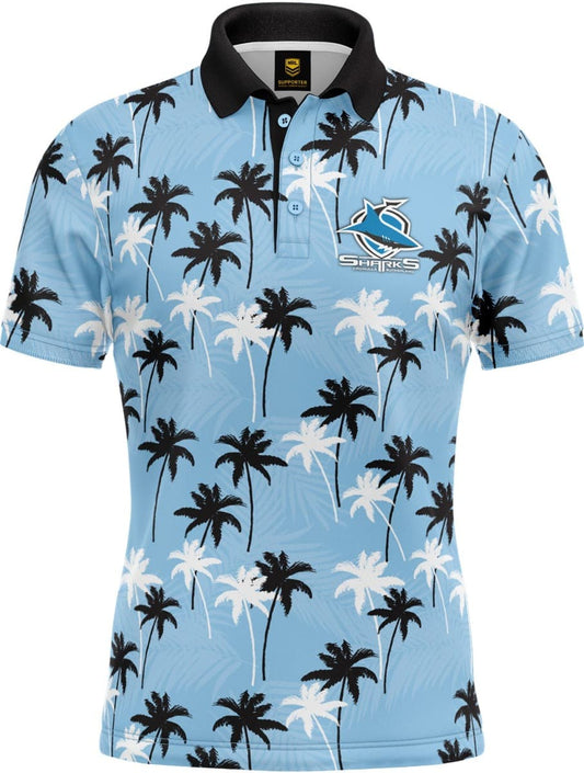 Cronulla Sharks NRL Par-Tee Golf Polo Shirt Cronulla Sharks NRL Par-Tee Golf Polo Shirt