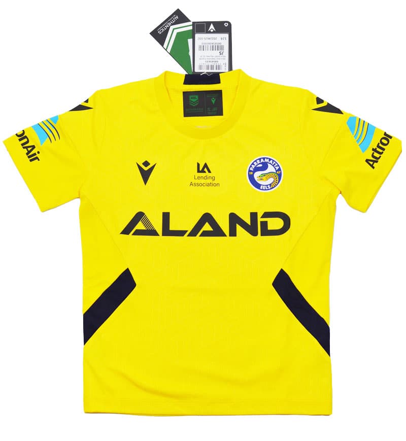 Parramatta Eels 2023 NRL Kids Yellow Training Shirt Parramatta Eels 2023 NRL Kids Yellow Training Shirt