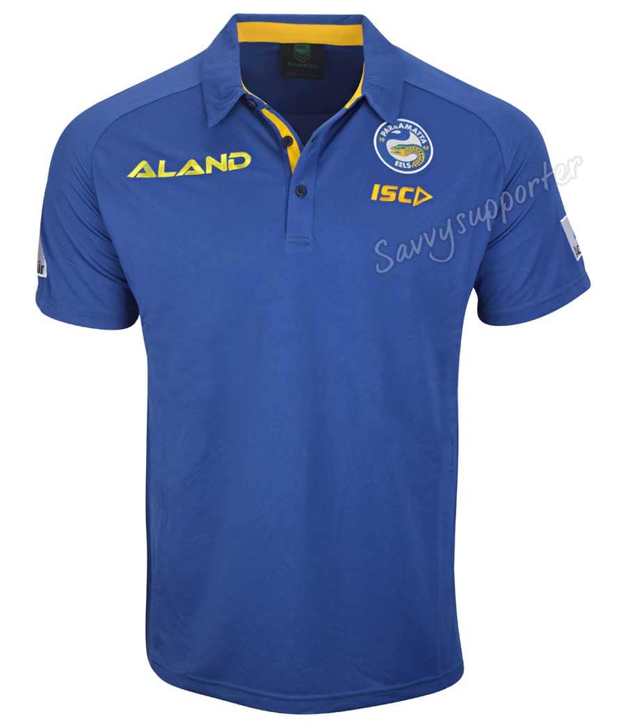 Parramatta Eels 2019 Mens Marine Media Polo Shirt