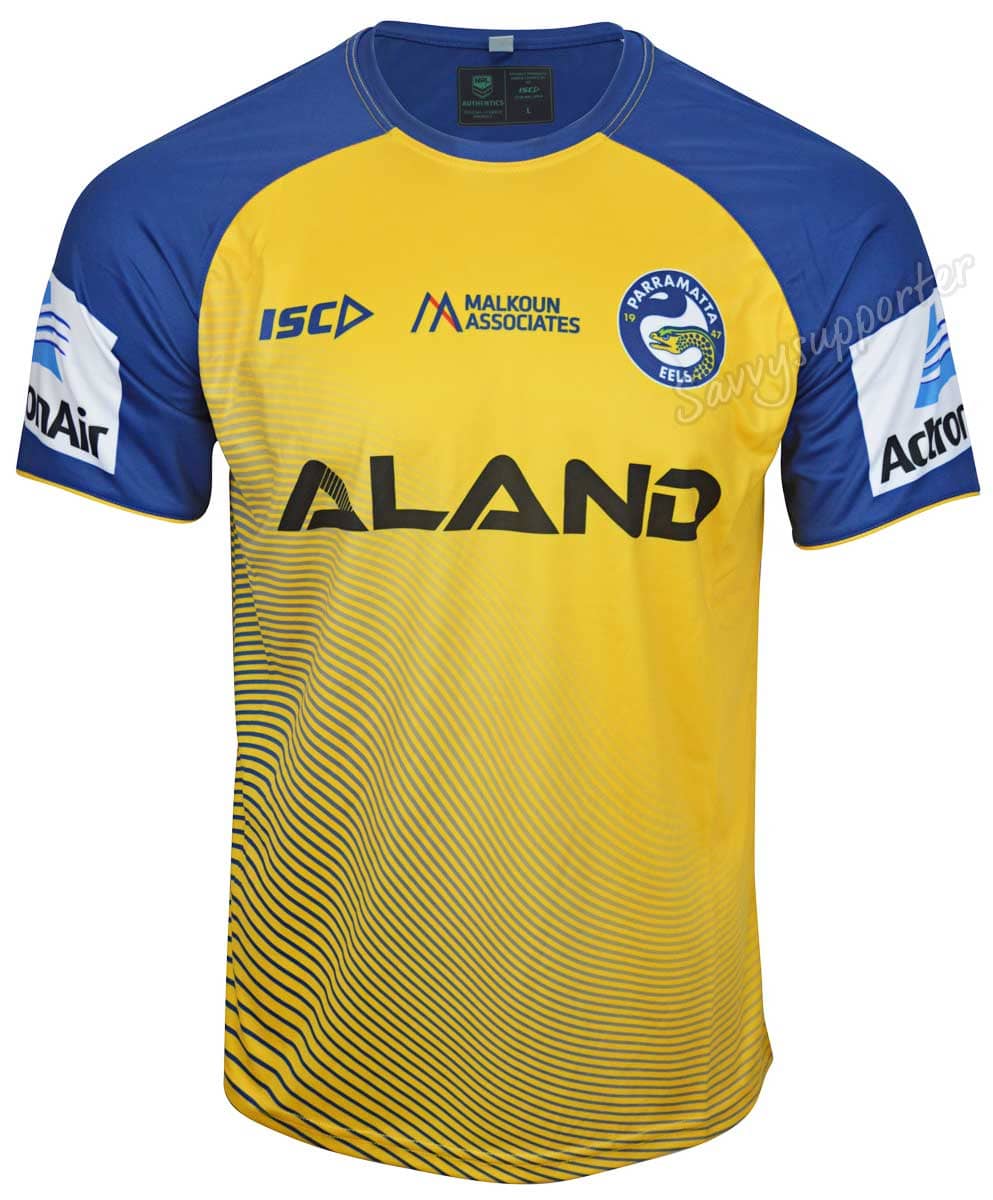 Parramatta Eels 2019 NRL Mens Gold Training Shirt