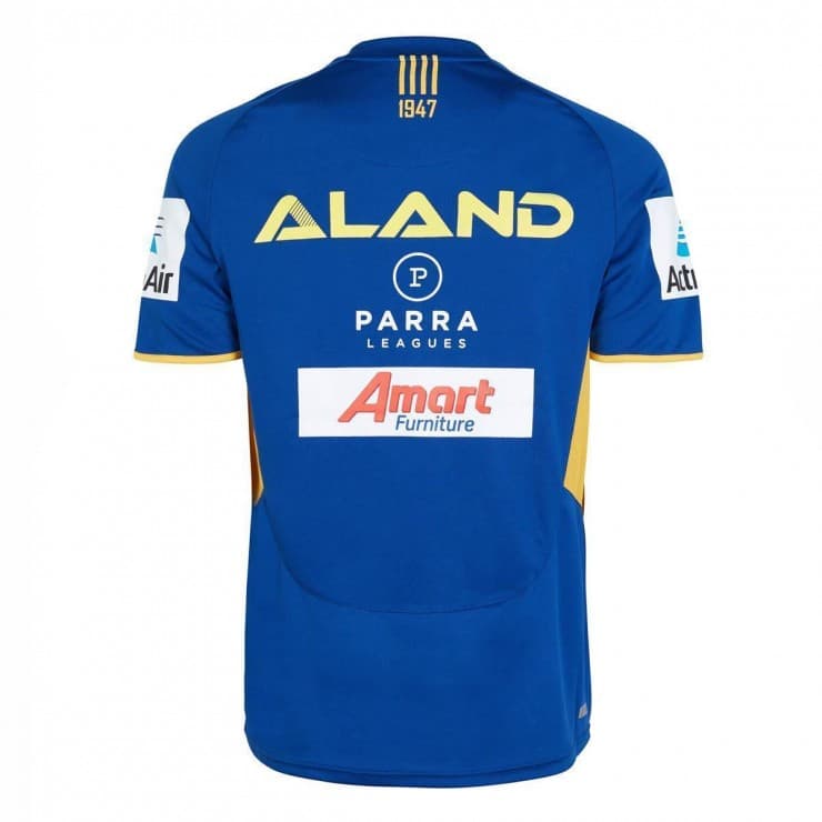 Parramatta Eels NRL Mens Marine Gold Training Shirt
