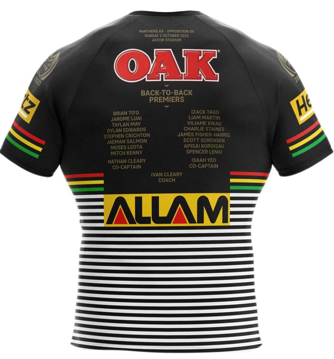 Penrith Panthers 2022 NRL Mens Premiers Back to Back Jersey