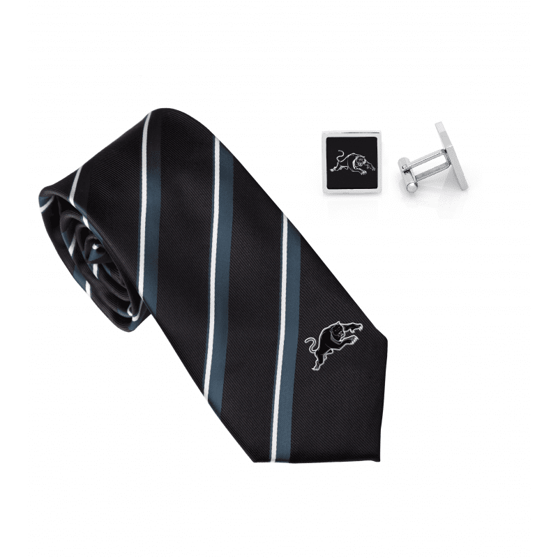 Penrith Panthers NRL Cuff Links and Tie Gift Set