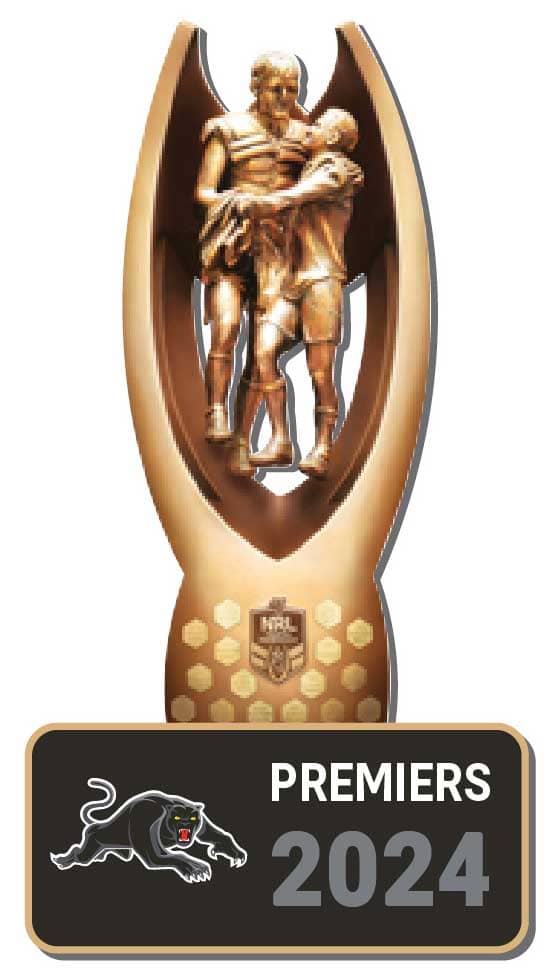 Penrith Panthers 2024 NRL Premiers 3D Trophy Pin