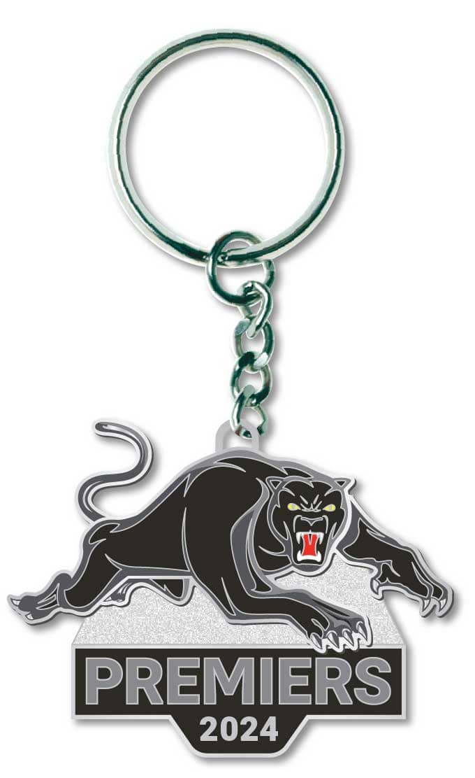 Penrith Panthers 2024 NRL Premiers Logo Keyring