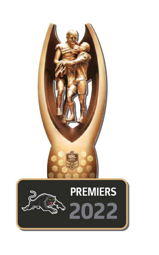 Penrith Panthers 2022 NRL Premiers 3D Trophy Pin Penrith Panthers 2022 NRL Premiers 3D Trophy Pin