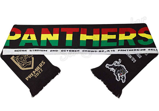 Penrith Panthers 2022 NRL Premiers Scarf Penrith Panthers 2022 NRL Premiers Scarf