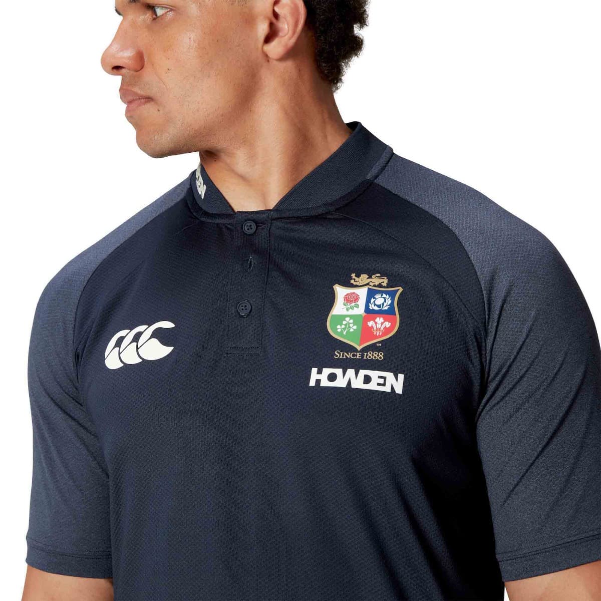 British & Irish Lions 2025 Rugby Union Mens CCC Navy Polo Shirt