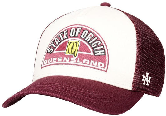 QLD Maroons 2025 Ivory/Maroon Retro Sinclair Cap QLD Maroons 2025 Ivory/Maroon Retro Sinclair Cap