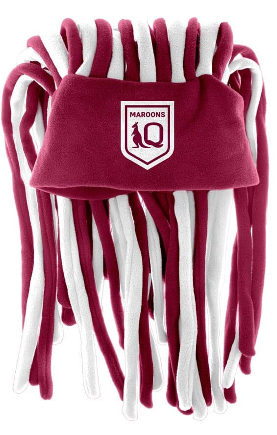 QLD Maroons State of Origin Dreadlock Fun Hat / Beanie QLD Maroons State of Origin Dreadlock Fun Hat / Beanie