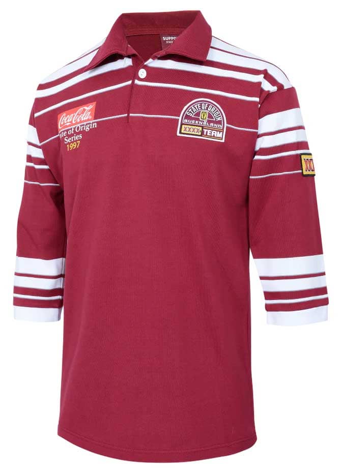 QLD Maroons 1997 State of Origin Mens Retro Jersey