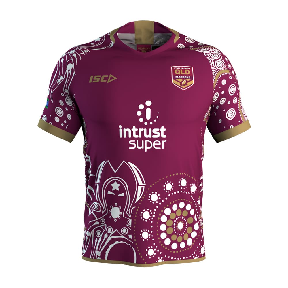 Queensland Maroons State of Origin Mens Indigenous Jersey