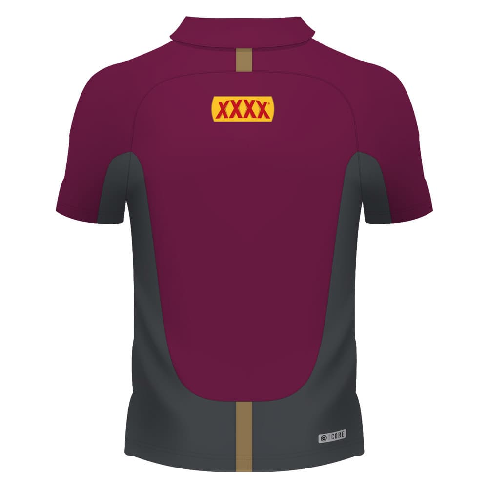 Queensland Maroons State of Origin Mens Performance Polo Shirt