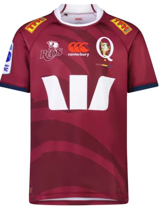Queensland Reds 2023 Rugby Union Mens Home Jersey