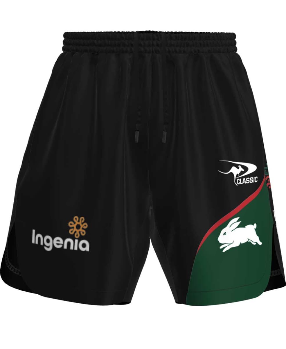 South Sydney Rabbitohs 2023 NRL Mens Zip Training Shorts South Sydney Rabbitohs 2023 NRL Mens Zip Training Shorts
