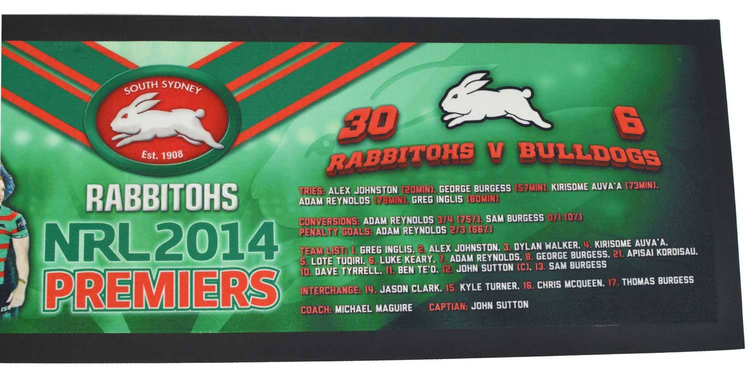 South Sydney Rabbitohs Premiers Bar Runner South Sydney Rabbitohs Premiers Bar Runner