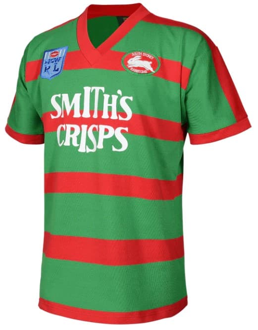 South Sydney Rabbitohs 1989 Smiths Crisps Retro Jersey South Sydney Rabbitohs 1989 Smiths Crisps Retro Jersey