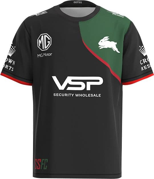 South Sydney Rabbitohs 2023 NRL Black Training Shirt South Sydney Rabbitohs 2023 NRL Black Training Shirt