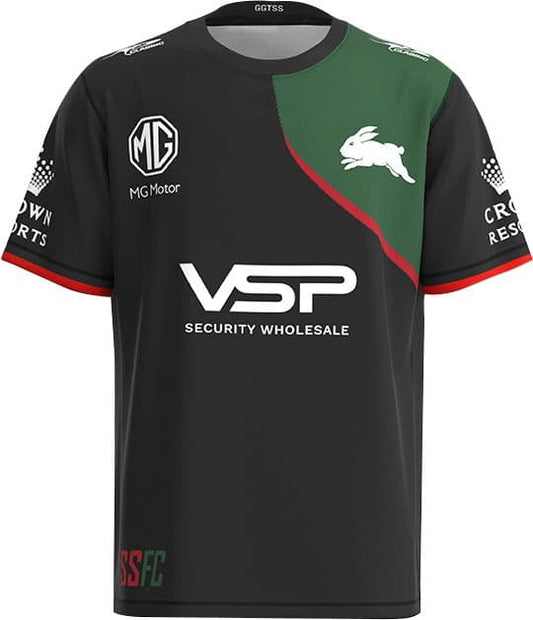 South Sydney Rabbitohs 2023 NRL Black Training Shirt South Sydney Rabbitohs 2023 NRL Black Training Shirt