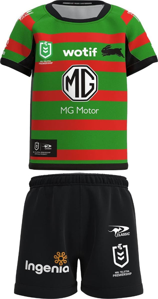 South Sydney Rabbitohs NRL Toddler Home Jersey + Shorts South Sydney Rabbitohs NRL Toddler Home Jersey + Shorts