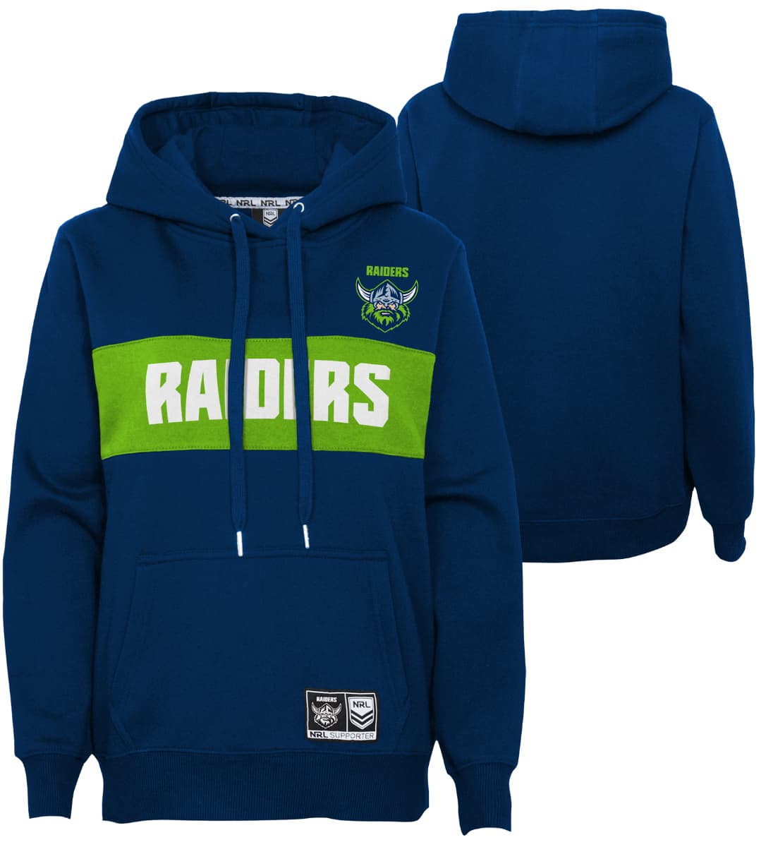 Canberra Raiders NRL Mens Navy Panel Hoody