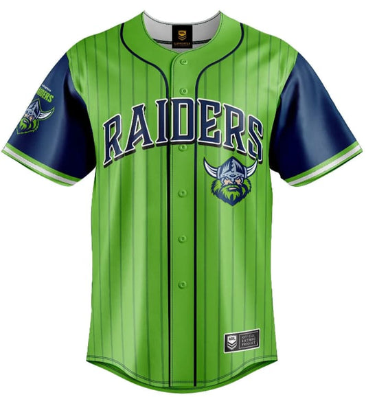 Canberra Raiders NRL Mens Slugger Baseball Shirt Canberra Raiders NRL Mens Slugger Baseball Shirt