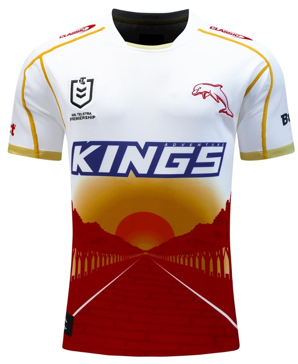 Redcliffe Dolphins 2024 NRL Mens Anzac Jersey