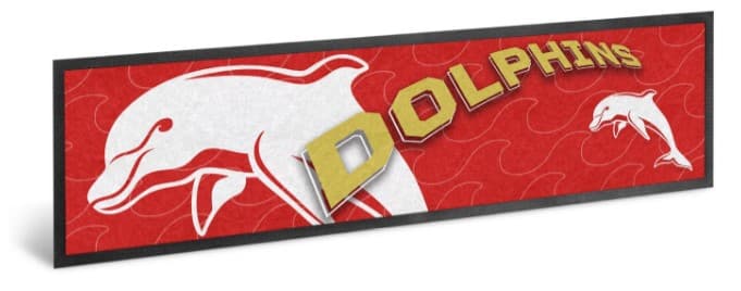 Redcliffe Dolphins NRL Logo Bar Runner