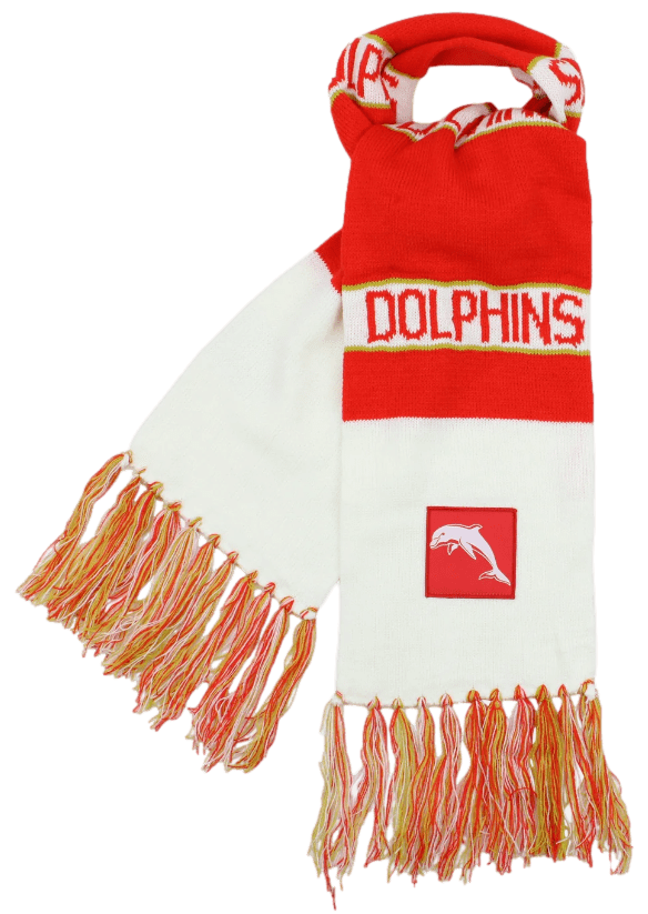 Redcliffe Dolphins NRL Traditional Bar Scarf Redcliffe Dolphins NRL Traditional Bar Scarf