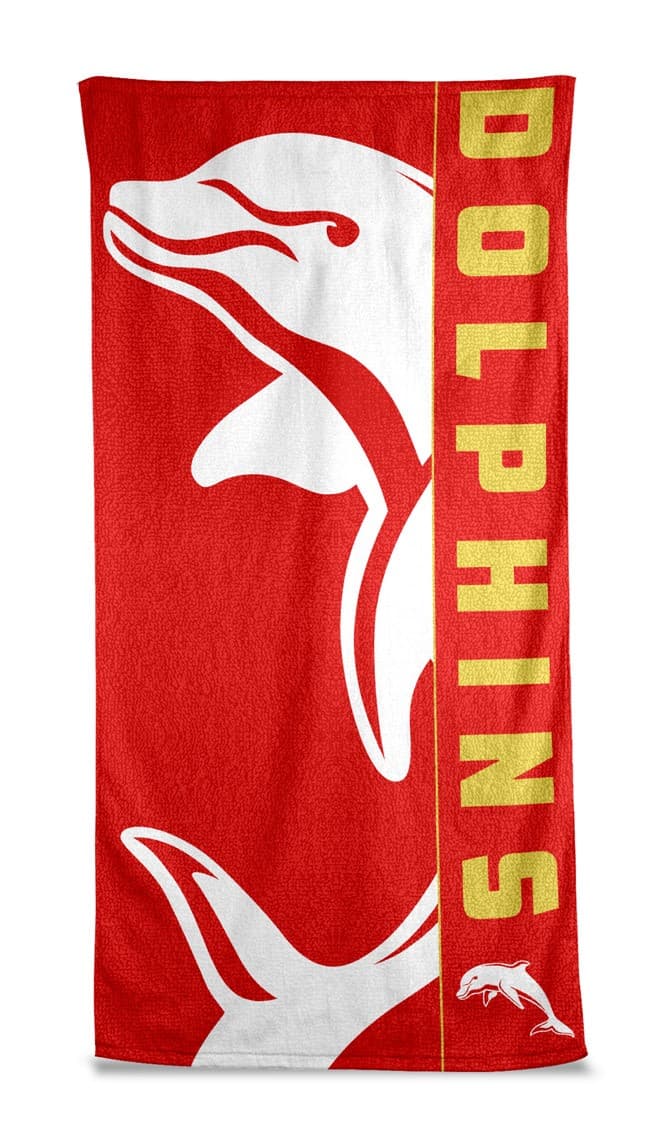 Redcliffe Dolphins NRL Large Beach Towel Redcliffe Dolphins NRL Large Beach Towel