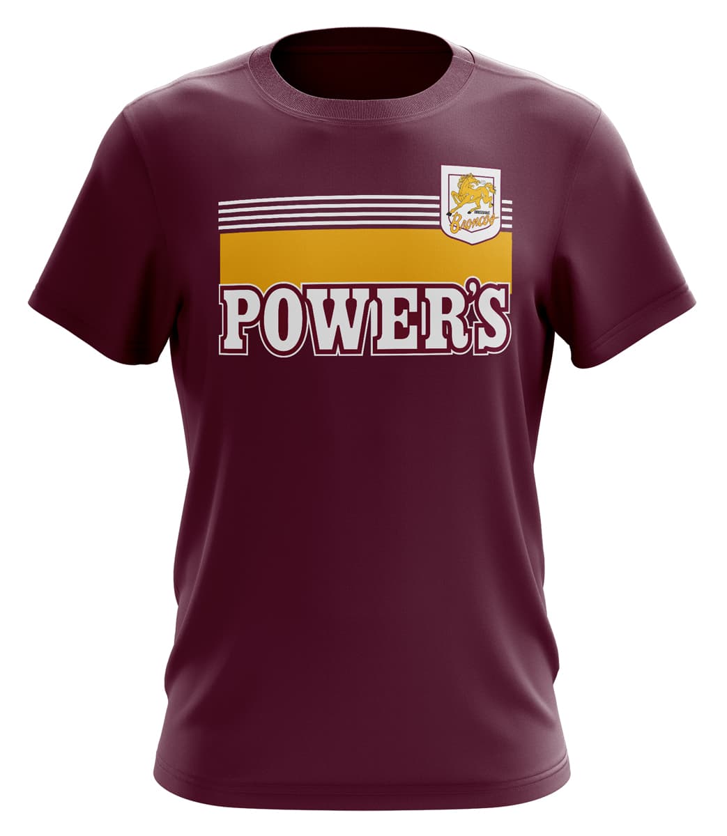 Brisbane Broncos 1992 NRL Mens Retro Tee