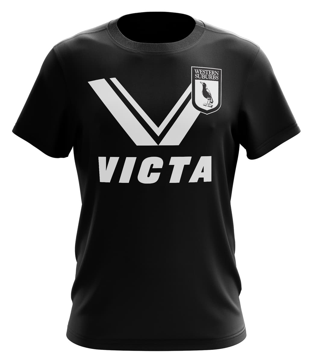 Western Suburbs Magpies NRL Mens Retro Tee