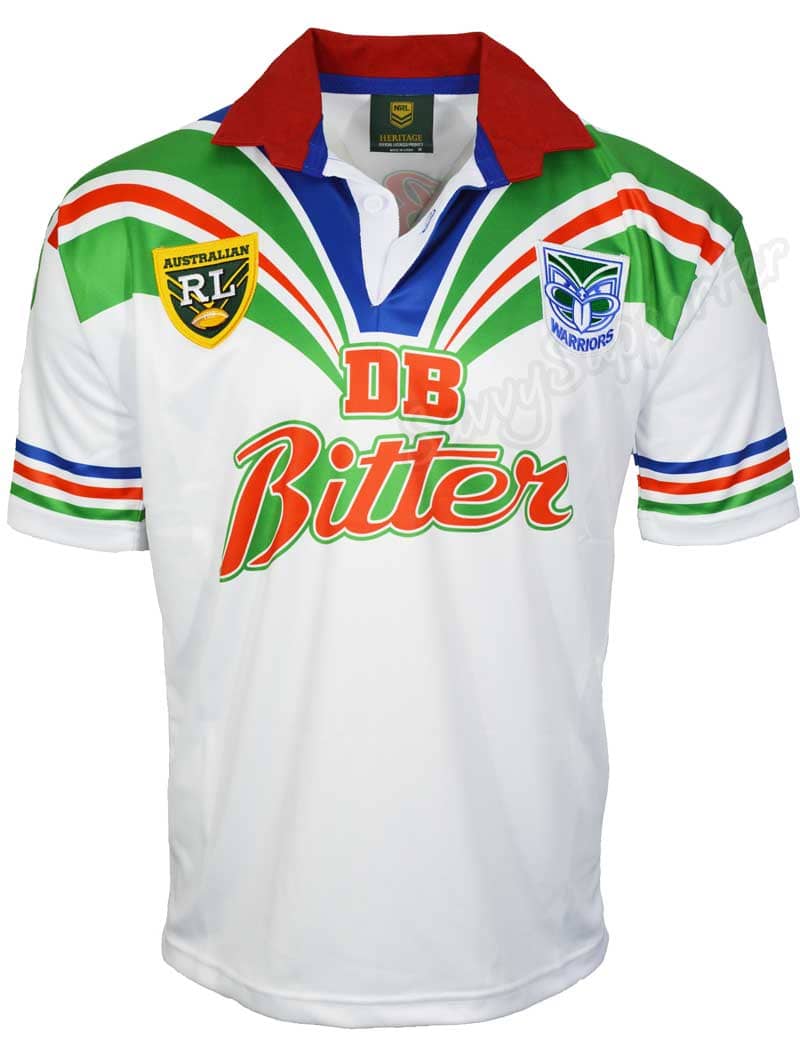 New Zealand Warriors 1995 DB Bitter Away Retro Jersey