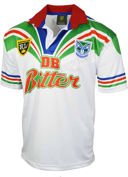New Zealand Warriors 1995 DB Bitter Away Retro Jersey New Zealand Warriors 1995 DB Bitter Away Retro Jersey