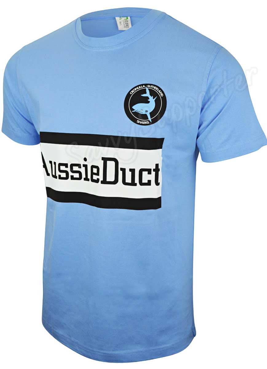 Cronulla Sharks NRL Mens Cotton Retro Tee