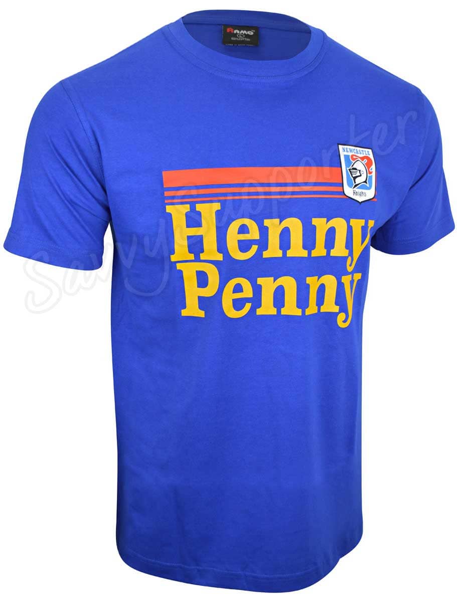 Newcastle Knights NRL Mens 1988 Cotton Retro Tee