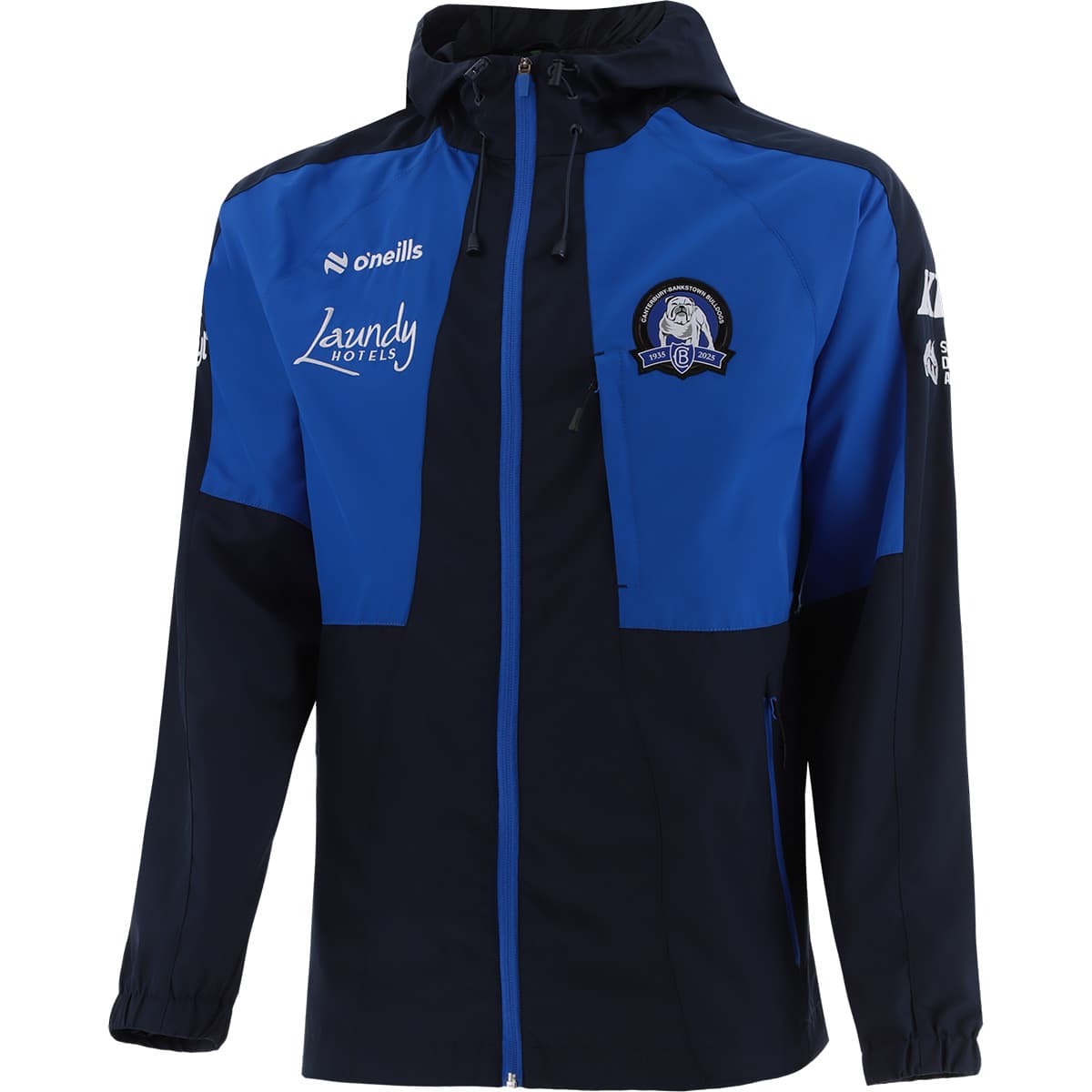Canterbury Bulldogs 2025 NRL Mens Hooded Rain Jacket