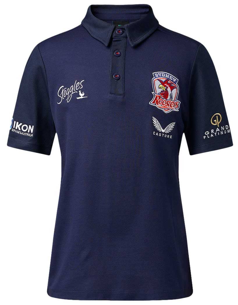Sydney Roosters NRL Kids Media Polo Shirt